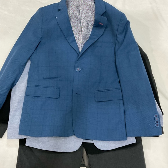 Big Kids Classic Blazer Set - Black, Gray, Blue - Picture 10 of 12